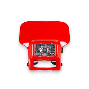 Lampenmaske mit Scheinwerfer Rot für Honda XR 250...