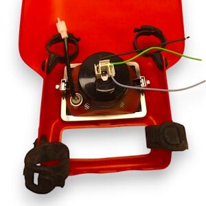 Lampenmaske mit Scheinwerfer Rot für Honda XR 250 & 400 & 650 R UFO