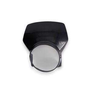 Lampenmaske schwarz universell 145mm 5 3/4 Zoll Scheinwerfer für Frontverkleidung