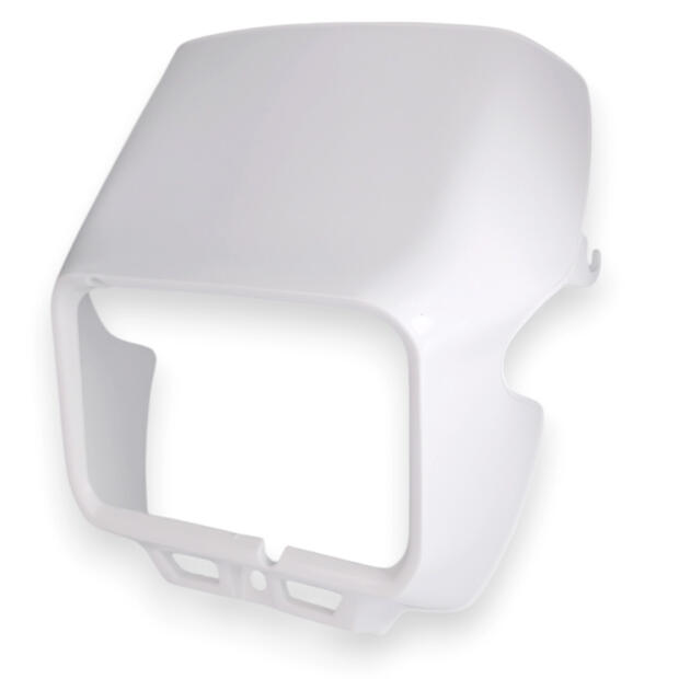 Lampenmaske Scheinwerfer für Yamaha XT 350 / XT 600 43F Z Tenere weiß Frontverkleidung