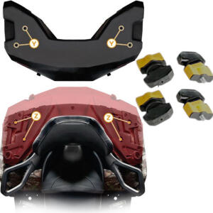 Box front Touring for ATV Suzuki LTA 450X Top Case 42 Liter