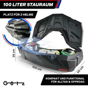 Rear case for ATV Aeon Overland 300 / 600, AX 600 Top Case 100 liters