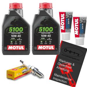Anleitung Wartungsset Kymco Maxxer KXR MXU 250 300 Motul...