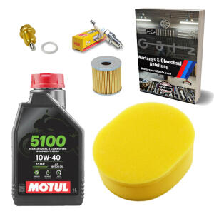 Kundendienst Set für Suzuki DR 125 + Motul Motoröl