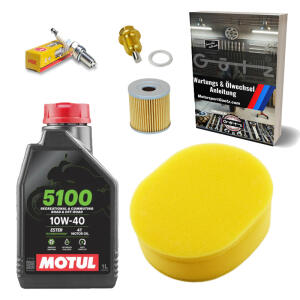 Kundendienst Set für Suzuki DR 125 + Motul Motoröl