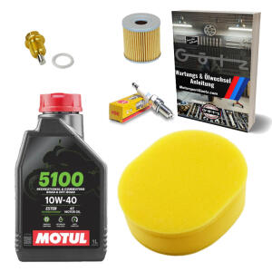 Kundendienst Set für Suzuki DR 125 + Motul Motoröl