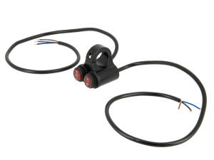 Double switch universal waterproof for 22mm handlebars