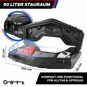 Touring front box for ATV Arctic Cat Arctic Cat 650 / 700 Thundercat 1000 Top Case 50 Liter