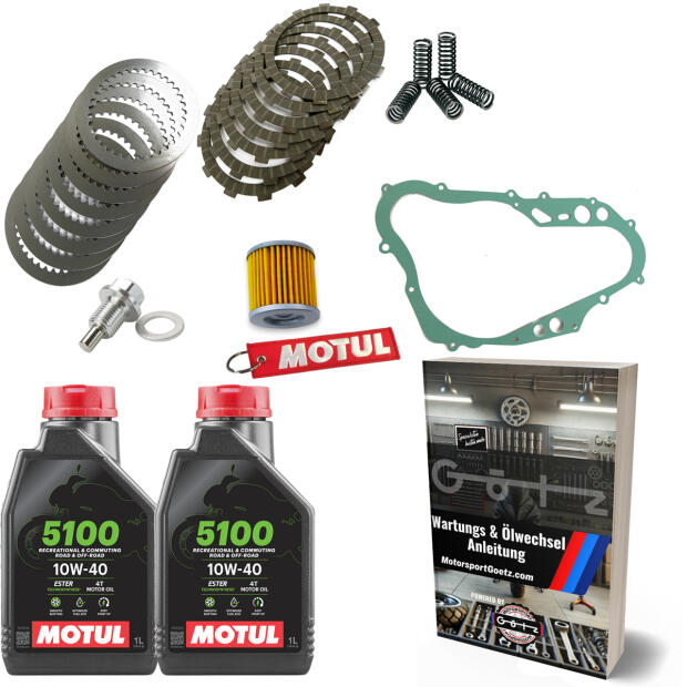 Kupplung für Suzuki DRZ 400 & Dichtung Motul Öl Filter Ablassschraube