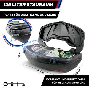 Koffer Box-6 hinten 125L für ATV Kymco MXU 375 / 500