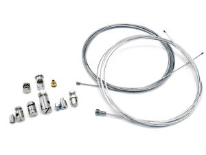 Bowdenzug Reparatur Set mit Nippel universal Gaszug/Kupplungszug/Bremszug für Motorrad