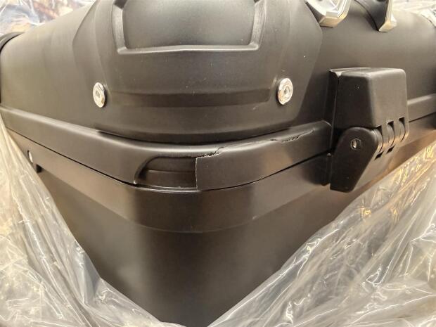 Topcase 35 Liter Aludesign schwarz Komplettset-B-Ware