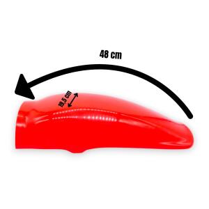 Kotflügel hinten universal für Vintage Motorräder Rot 1980-1990