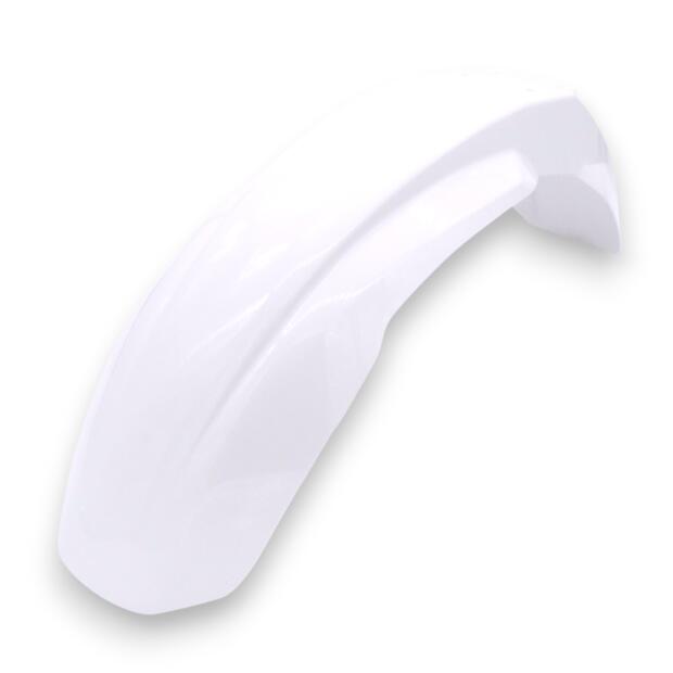 Front Fender White Universal Enduro – Retro & Durable