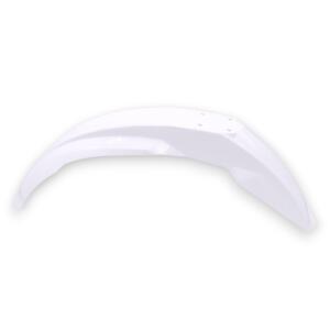 Front Fender White Universal Enduro – Retro & Durable