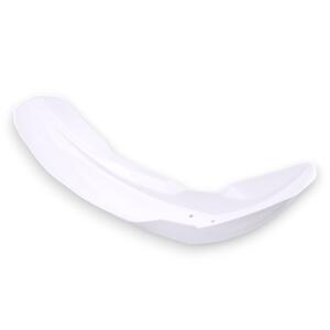 Front Fender White Universal Enduro – Retro & Durable