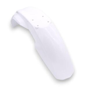 Front Fender White Universal Enduro – Retro & Durable