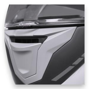 Integralhelm Rocc 341 in matt mit Sonnenblende für Motorrad & Roller & Quad