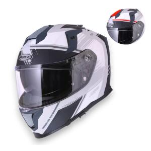 Integralhelm Rocc 342 in matt mit Sonnenblende für Motorrad & Roller & Quad