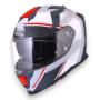 Helmet Rocc 342 Full Face in Matt with Sun Visor for Motorcycle, Scooter & Quad XXL Black-red matt