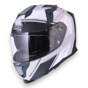 Integralhelm XL Rocc 342 in Schwarz-Grau/Weiß mit...