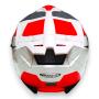 Motorradhelm XS Rocc 390 Weiß-Rot mit Sonnenblende für Motorrad & Roller & Quad