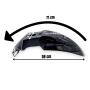 Kotflügel vorne Schwarz für Supermoto Universal 71x10 cm