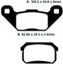 FA431TT Redstuff Bremsklötze   Bremsbeläge B-Ware