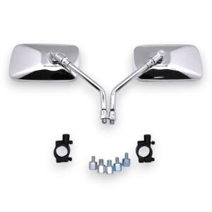 Universal Chrome Mirror Set – Metal, durable & precise