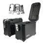 Seitenkoffer Set für Suzuki DL 650 / 800 / 1000 / 1050 V-Storm  2x 28L Schwarz mit Universalträger
