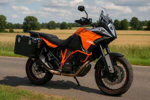 Seitenkoffer Set für KTM Adventure / SM / Rally Duke 2x 28L Schwarz mit Universalträger