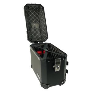 Seitenkoffer Set für KTM Adventure / SM / Rally Duke 2x 28L Schwarz mit Universalträger