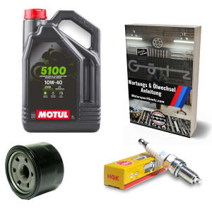 Kundendienst Wartungsset für Kymco MXU 500 04-09 Motoröl Motul Ölfilter Zündkerze