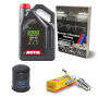 Kundendienst Wartungsset für Kymco MXU 500i IRS 11-17 Motoröl Motul Ölfilter Zündkerze