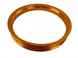Aluminium Rim Set Racing Gold Front & Rear for Yamaha XT 500 Anodized