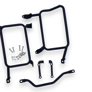 Case Set & rack black alu for BMW R 1200 & 1250 GS 22L & 46L Top & Side cases cutout