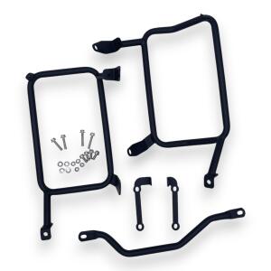 Alukofferset & Träger schwarz für BMW R 1200/1250 GS 35L & 46L Top & Seitenkoffer Cutout