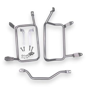 Alukofferset & Träger silber für BMW R 1200/1250 GS 22L & 46L Top & Seitenkoffer Cutout