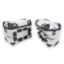 Case Set & rack silver alu for BMW R 1200 & 1250 GS 22L & 46L Top & Side cutout