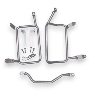 Alukofferset & Träger silber für BMW R 1200/1250 GS 55L & 46L+43L Cutout