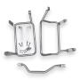Alukofferset & Träger silber für BMW R 1200/1250 GS 55L & 46L+43L Cutout