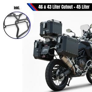 Alukofferset & Träger schwarz für BMW F...