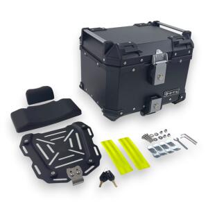 Alukofferset & Träger schwarz für BMW F 750/800/850/900 GS 45L & 46L+43L Cutout