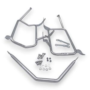Alukofferset & Träger silber für BMW F 750-900 GS 45L & 46L Top & Seitenkoffer Cutout