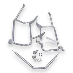 Alukofferset & Träger silber für BMW F 750-900 GS 45L & 46L Top & Seitenkoffer Cutout