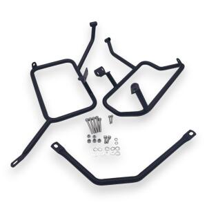 Alu Case Set & rack Black for BMW G 310 R 55L & 46L Top & Side cases Cutout