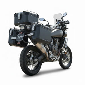 Alukoffersystem schwarz für Harley Davidson Pan...