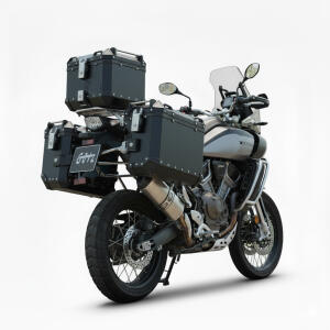 Alukoffersystem schwarz für Harley Davidson Pan...