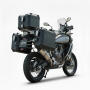 Case Set alu black & rack for Harley Pan America 45l & 46l Top & Side cases Cutout