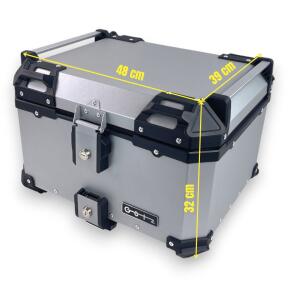 Alukoffersystem silber für Harley Davidson Pan America 55L & 46L & Träger Cutout